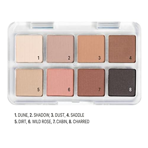 Neutral Eyeshadow Palette Desert Roadtrip - Micro Palm Palette | 8 Foolproof Neutral Eyeshadows, High Pigment Vegan, travel size, matte, chic neutral tones