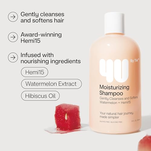 4U by Tia Sulfate-Free Moisturizing Curly Hair Shampoo, 3 Pack / 13 Fl Oz