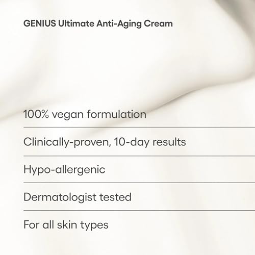 Algenist GENIUS Ultimate Anti-Aging Face & Neck Cream 2oz - Firming Moisturizer with Alguronic Acid & Microalgae Oil - Daily Skin Revitalizer