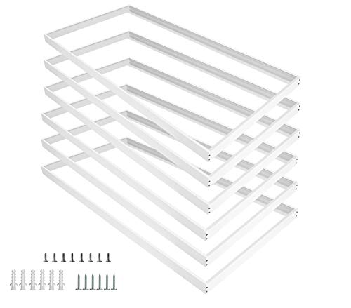 2x4 Surface Mount Kit for LED Flat Panel Lights - 6 Pack, VocgoUU