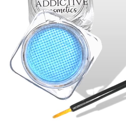 Wet Liners Parent- Cake Eyeliner with Applicator Brush - Water Activated Dry Pressed Eyeliner - Long-Lasting, Vibrant Color, Smudge Resistant - Vegan Cruelty Free Paraben Free (Soft Blue)