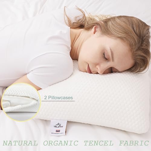 Standard Soft 24x16x5.5 Inch Natural Latex Pillow for Side & Back Sleepers