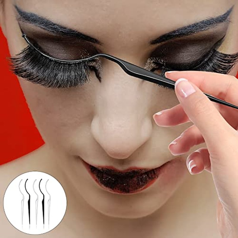 12 Pcs False Eyelashes Display Stick Eyelashes Applicator Tool 3D Eyelash Extensions Style Try on Sticks Planting Grafted Eye Lashes Applicator ?(Black, Transparent