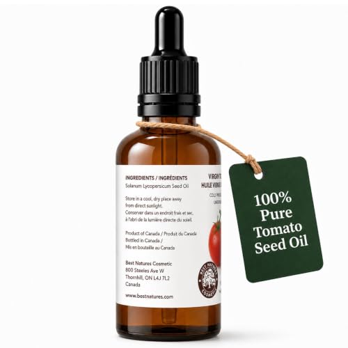 Tomato Seed Oil for Skin & Hair - Unrefined Moisturizer 2 oz - Eczema Acne