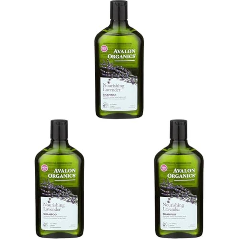 Avalon Organics Botanicals, Shampoo, Lavender, 11 oz (Pack of 3)