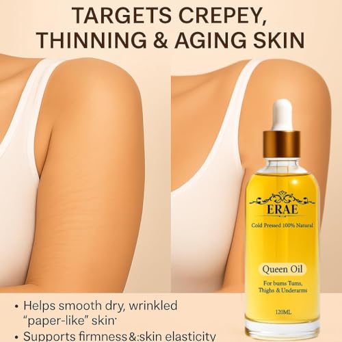 ERAE Queen Body Oil - Botanical Hydrating & Firming Oil for Crepe Skin - Variation 1