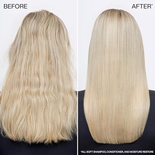 Redken All Soft Conditioner - Moisturizes & Hydrates Dry, Brittle Hair, Softens, Smooths & Adds Hair Shine, Conditioner & Detangler