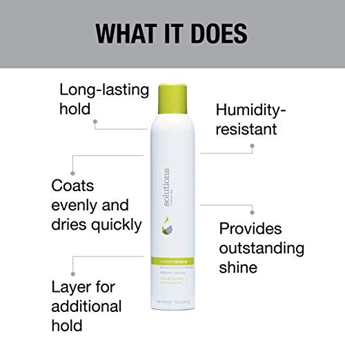 Buildable Hairspray 10oz - Long-Lasting Hold, Humidity & Frizz Control, Shine