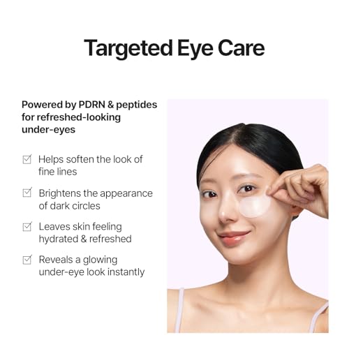 Salmon PDRN Hydrogel Eye Patches for Hydration and Firmness - 60 Pcs