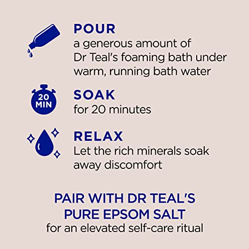 Foaming Bath with Epsom Salt and Coconut Oil - Nourishing Relaxation, Pack of 4
