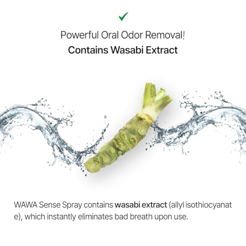 ROROBELL Wawa Sense Spray Oral Freshener Pack of 5 1/3 Fl Oz - Fights Bad Breath