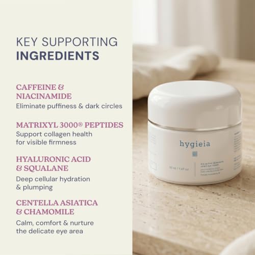 Hygieia Bio-Active Idebenone Eye Cream for Dark Circles & Puffiness 1.69 oz