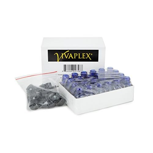 Vivaplex, 24, Cobalt Blue, 10 ml (1/3 oz) Glass Bottles, with Lids