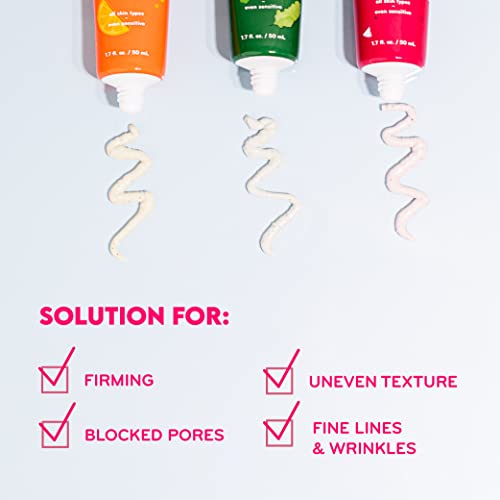 pürlisse Dragonfruit + Niacinamide Face Exfoliator - Brightening Skin Scrub for Radiance & Texture - Strengthens Barrier, Reduces Blemishes, Anti-Aging - 1.7 Fl oz