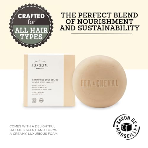 Solid Shampoo Bar with Olive Oil & Shea Butter - Gentle, Natural, 100g - Variation of Solid Shampoo
