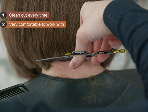 Professional Hair Cutting Scissors 5.5 Inch - Sharp Japanese Style with Case & Tip Protector