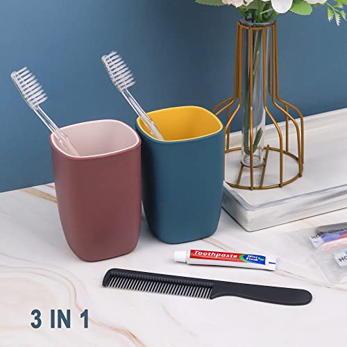 50 Pack Disposable Toothbrushes with Travel Toothpaste & Combs for Travel & Homeless Aid