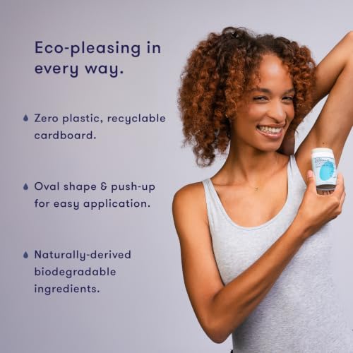 HiBAR Sensitive Deodorant Pack of 3 - Plastic-Free, Aluminum-Free, 2.25 Oz Each