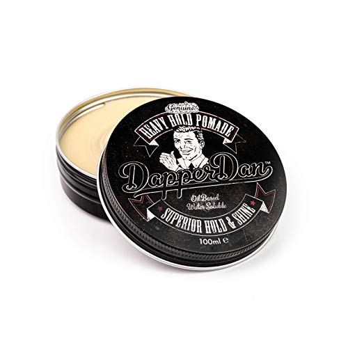 Heavy Hold Men's Hair Pomade Duo - High Shine, Oil-Based Styling Gel