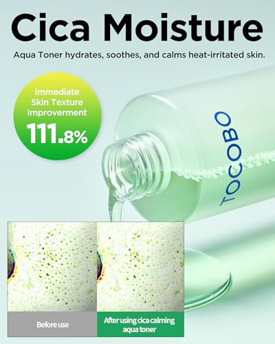 TOCOBO CICA Calming Aqua Toner – Hydrating Face Toner for Sensitive Skin, 6.76 fl oz