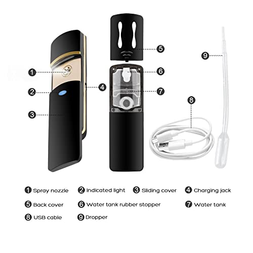 Portable Nano Face Mist Sprayer - Skin Hydration & Facial Cooling Device
