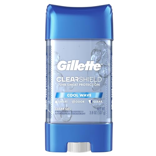 Gillette Advanced Clear Gel Antiperspirant 5-Pack, Cool Wave 3.8 oz Each