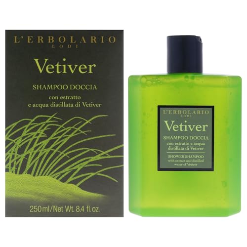 Unisex Vetiver Shower Gel - Refreshing 8.4 oz Natural Body Wash