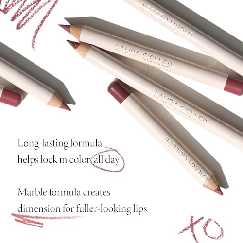 LAURA GELLER Marble-ous Lip Duo | Italian Marble Sheer Lipstick, Sugared Maple + Marble Lips Multidimensional Liner, Tranquil Terracotta
