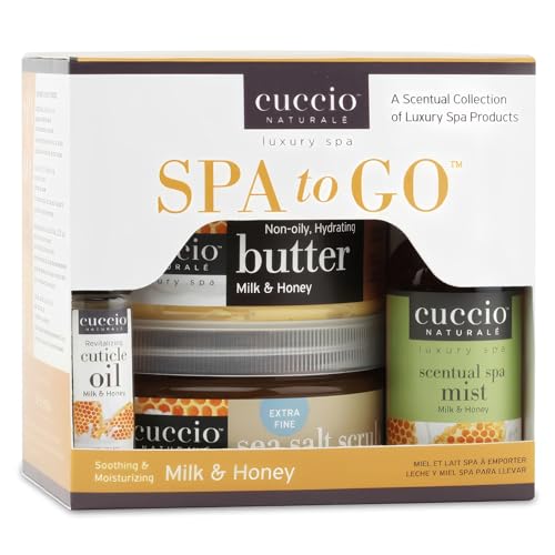 Spa To Go Kit with Milk & Honey Nourishing Skincare Set – Hydration & Softening
