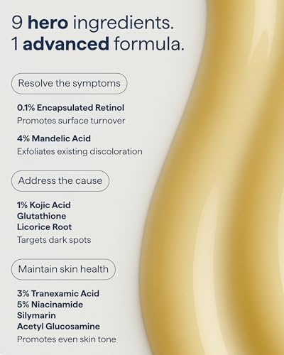 Dark Spot Correcting Serum with Retinol & Brightening Ingredients - Vegan & Cruelty-Free
