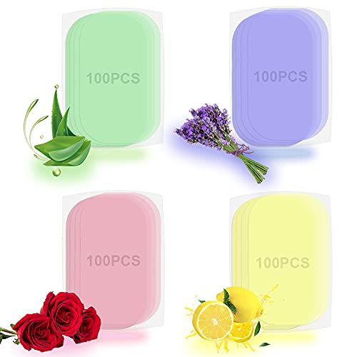 Portable Paper Soap Foaming Hand Soap Sheets for Traveling Mini Disposable Hand Washing Bath Scented Paper (Refill 400 Pack without Box)