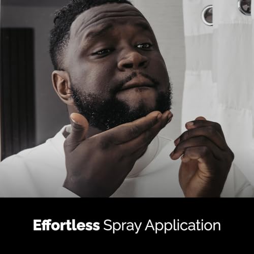 Golden Grooming Beard Growth Spray | Boost Beard Growth, Thickness & Strength | Natural Formula with Biotin & Vitamin E | Specifically Crafted for Coarse & Curly Beards (2-Pack)