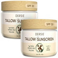 Dersie Tallow Sunscreen SPF 30 - Natural Mineral UV Protection for Face & Body, 2.12 oz Pack of 2