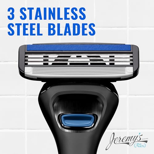 Jeremy's Men's Razor Blade Refills - Pack of 8 Compatible with All 2nd Gen Handles
