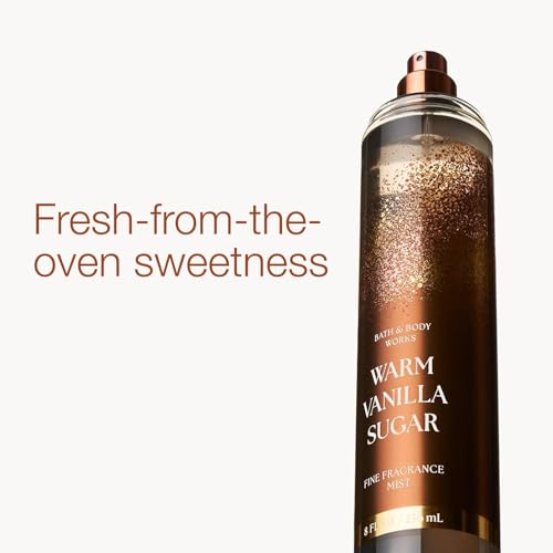 Bath & Body Works Vanilla Sugar Fine Fragrance Mist 8oz - 2 Pack, Light, Refreshing Scent