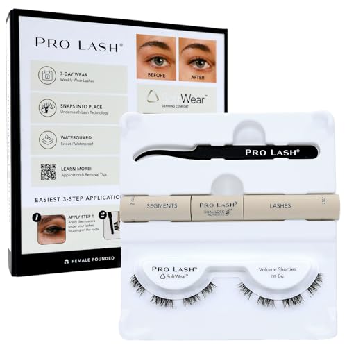 Pro Lash SoftWear Mini Lash Cluster Kit Volume Shorties No. 06 Black - Reusable Eyelash Extensions