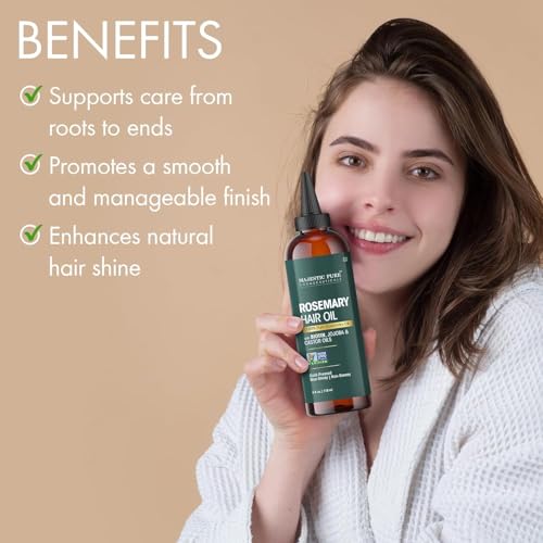 Rosemary Hair Oil with Biotin - Nourishing Hair Treatment 4 Fl Oz