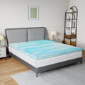 Blue King 3 Inch Cooling Memory Foam Mattress Topper - Pressure Relief
