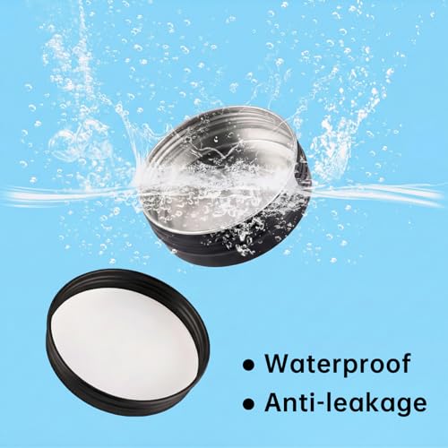 120 Pack 0.5 oz Aluminum Lip Balm Tins - Leakproof Cosmetic Containers