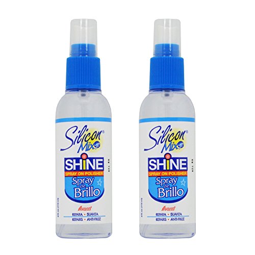 Silicon Mix Shine Spray On Polisher 4oz Pack of 2 Hair Styling Spray