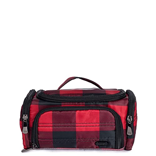 Lug Women's Makeup Bag - Buffalo Check Red, Travel Cosmetic Organizer