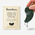 Green Tea Under-Eye Patches (12 Pairs) | Depuff & Brighten Eye Gel Patches for Dark Circles & Tired Eyes | Plant-Based, Vegan with Caffeine, Niacinamide, Magnesium & Vegetable Peptides