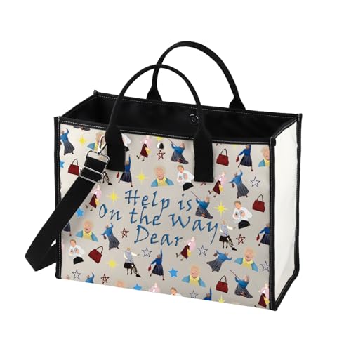 MNIGIU Mrs. Doubtfire Gift - Cosmetic Bag & Fans - Help Is On The Way