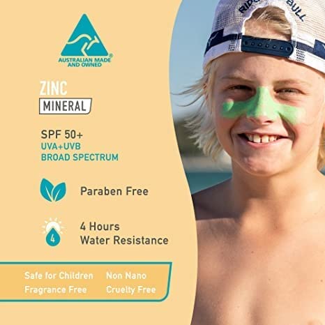 Zinc Sunscreen Stick SPF 50+ 3-Pack Water-Resistant Sunblock for All Skin Types