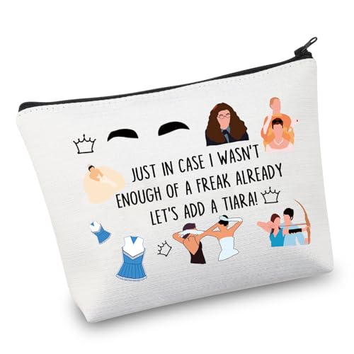 Princess Movie Diaries Makeup Bag Mia-Thermopols Gifts Princess Genovia Cosmetic Pouch Movie Fan Gifts (Diaries bag)