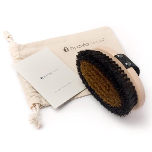 Hydrea London Ionic Copper Glow Dry Body Brush ? Skin Exfoliating & Energising Copper Bristle, Lymphatic Drainage, Dry Massage