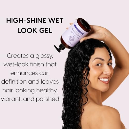 Medium Hold Bouncy Curls Gel for Wet Look Styling - 16 oz