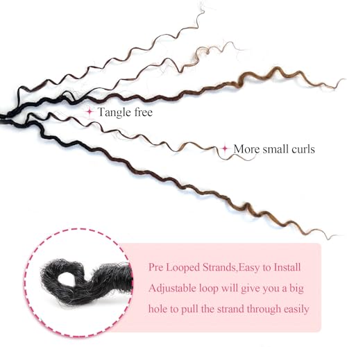 8 Packs Goddess Faux Locs Crochet Hair - 18 Inch 1B/30/27 Variation of THIS listing