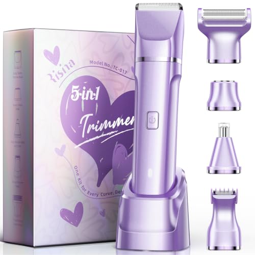Metallic Purple 5-in-1 Bikini Trimmer for Women - Deluxe Grooming Kit