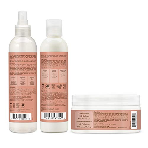 Kids Curl Care Set - Hydrating Shampoo Conditioner Detangler & Styling Cream